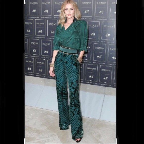 *SOLD SOLD* Authentic Balmain x H&M Velvet Pants - Picture 7 of 7